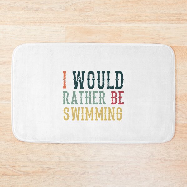 Item preview, Funny Vintage I'd Rather Be Swimming designed and sold by Scratches Tees.