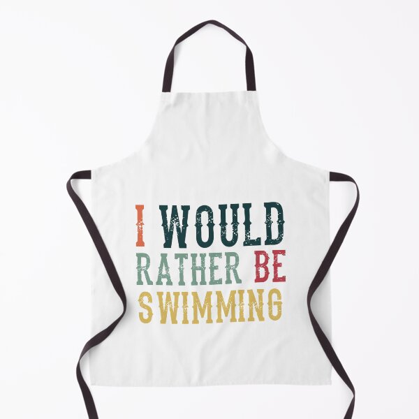 Item preview, Funny Vintage I'd Rather Be Swimming designed and sold by Scratches Tees.