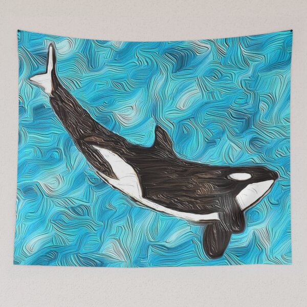 Item preview, Orca Whale Swimming Day designed and sold by LisaMPierce1990.