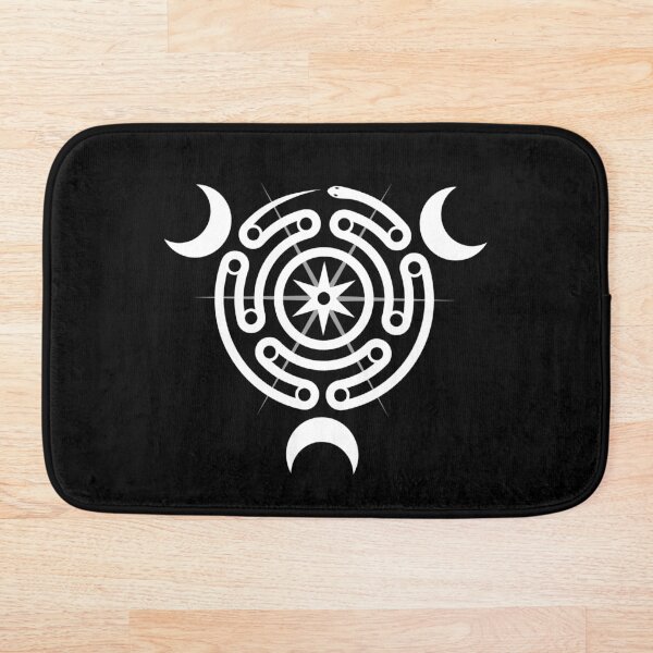 Item preview, Hecates Wheel Moon Goddess Serpent Labyrinth with 3 Moons designed and sold by SpreadForSatan.