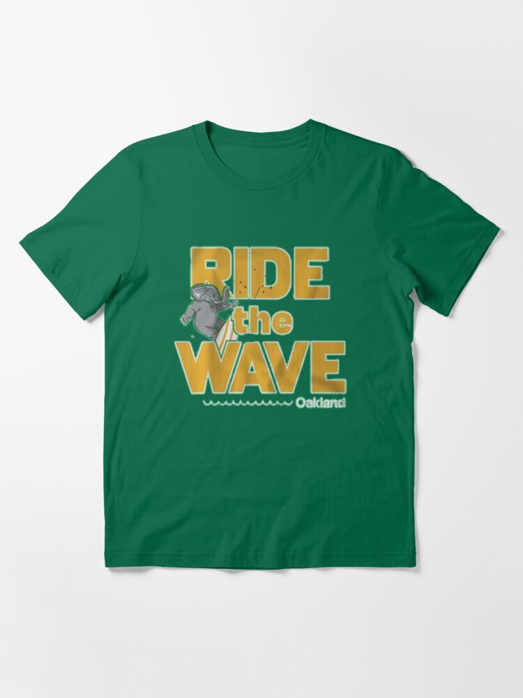 Alternate view of Ride the wave Oakland Essential T-Shirt