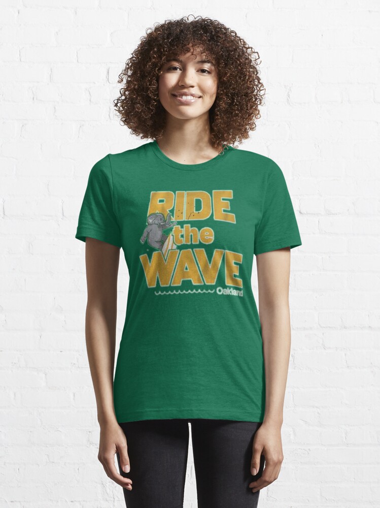Alternate view of Ride the wave Oakland Essential T-Shirt