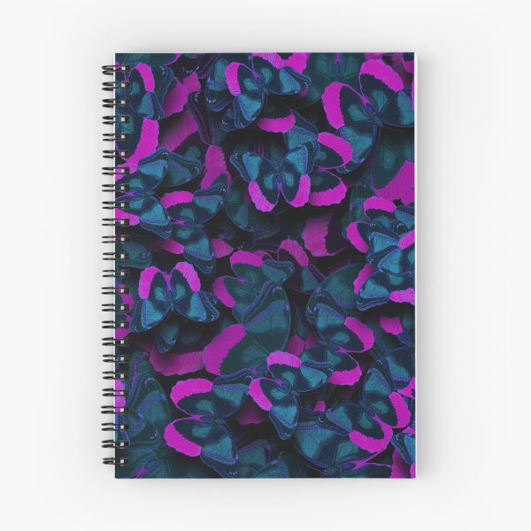Item preview, Butterflies all over print # 2 pink turquoise-blue designed and sold by Susanne Margarete Lutz.