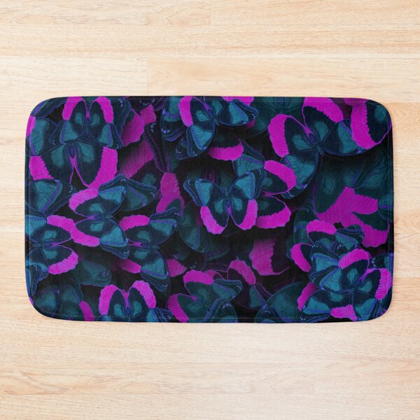 Item preview, Butterflies all over print # 2 pink turquoise-blue designed and sold by Susanne Margarete Lutz.
