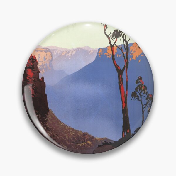 Item preview, Vintage Travel Poster: Blue Mountains, Australia designed and sold by Vintage Vibes.