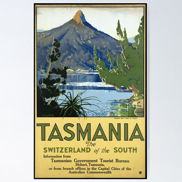 Item preview, Vintage Travel Poster: Tasmania designed and sold by Vintage Vibes.