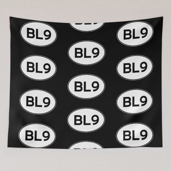 Item preview, Bury Lancashire BL9 oval city plate designed and sold by bravoalpha.