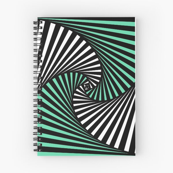 Artikelvorschau, Schwarze Linien Spirale 4 Opt Art Optische Ilusion Heilige Geometrie Psy Art entworfen und verkauft von OtherSpaceX.