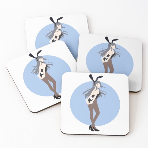 Item preview, Mai Sakurajima - bunny girl senpai minimalist anime print  designed and sold by AnimeDesignX.
