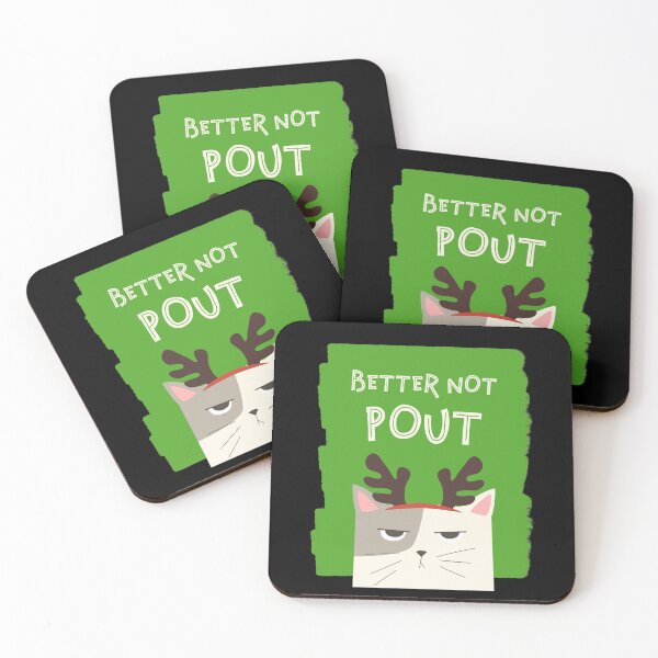Item preview, Cranky Cat Christmas - Better Not Pout Christmas Song designed and sold by TrndSttr.