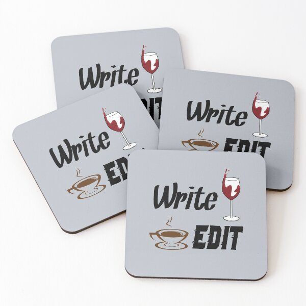 Item preview, Write Drunk Edit Sober or Caffeinated - Writing Quote designed and sold by TrndSttr.