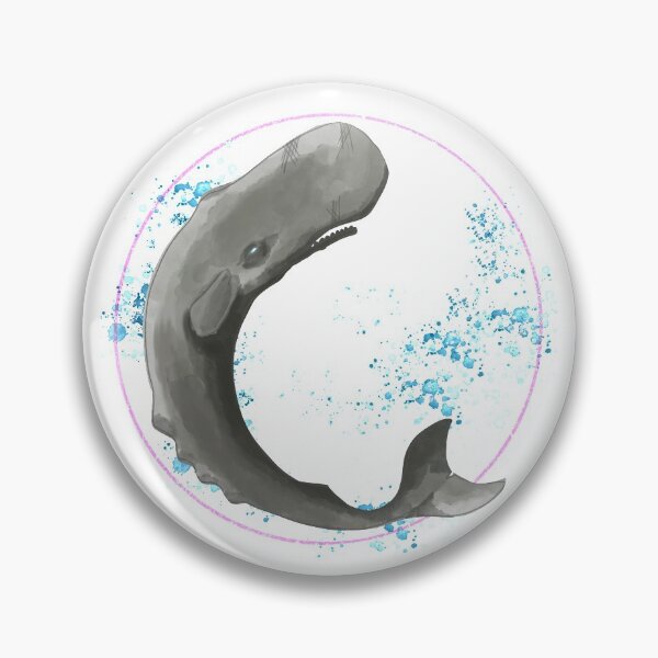 Item preview, Sperm Whale watercolour and pencil  designed and sold by ScruffyNick.
