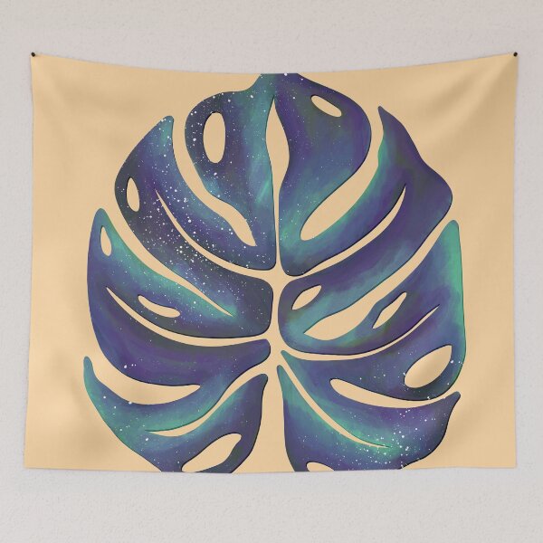Item preview, Monstera Galaxy - Blue designed and sold by Home with Lola.
