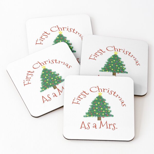 Item preview, First Christmas as a Mrs - 1st Married Xmas Wife designed and sold by TrndSttr.