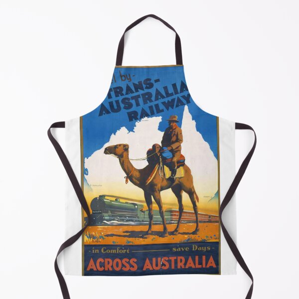 Item preview, Vintage Travel Poster: Trans-Australian Railway designed and sold by Vintage Vibes.