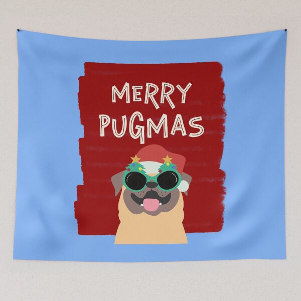 Item preview, Pug Christmas Merry Pugmas Cut Gift for Pug Owners designed and sold by TrndSttr.