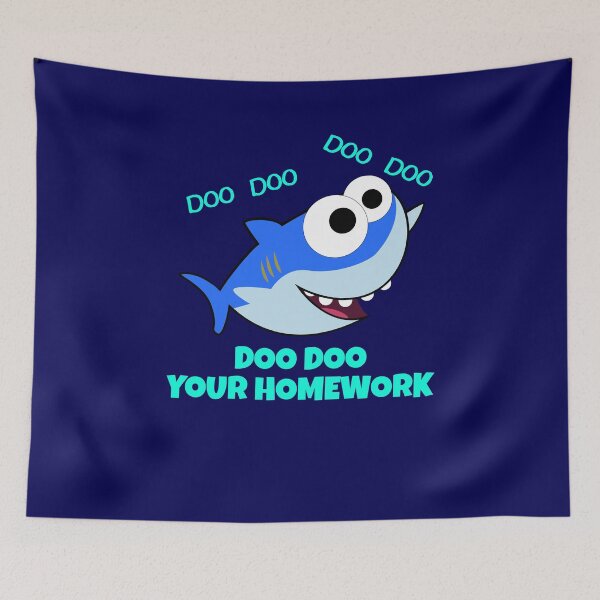 Item preview, Shark Teacher Doo Doo Your Homework  designed and sold by TrndSttr.