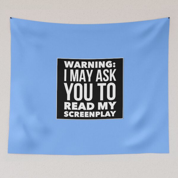 Item preview, Screenwriter Warning designed and sold by TrndSttr.