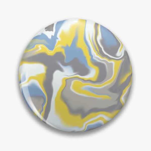 Item preview, Marbled Ice Cream - grey yellow blue designed and sold by Home with Lola.
