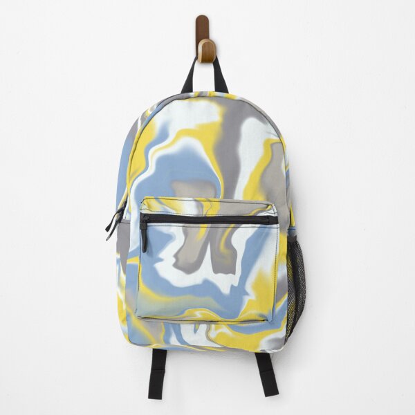 Item preview, Marbled Ice Cream - grey yellow blue designed and sold by Home with Lola.
