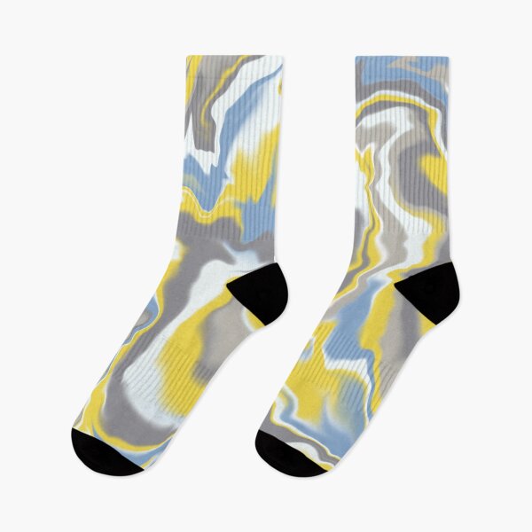 Item preview, Marbled Ice Cream - grey yellow blue designed and sold by Home with Lola.
