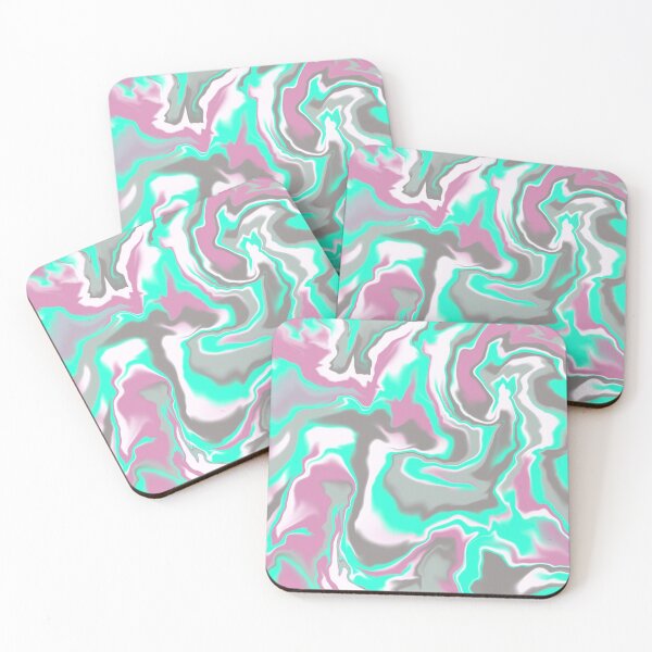 Item preview, Marbled Ice Cream - Teal pink grey designed and sold by Home with Lola.