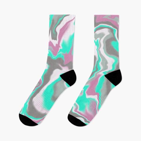 Item preview, Marbled Ice Cream - Teal pink grey designed and sold by Home with Lola.