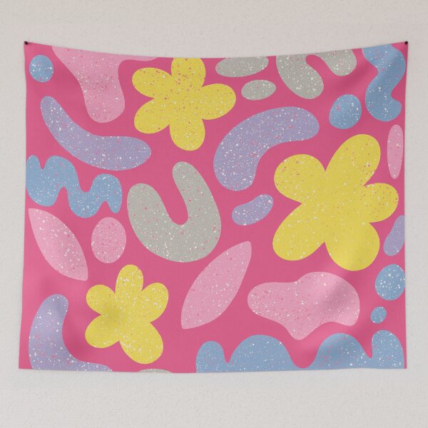 Item preview, Happy Easter Blobs - warm Pink designed and sold by Home with Lola.