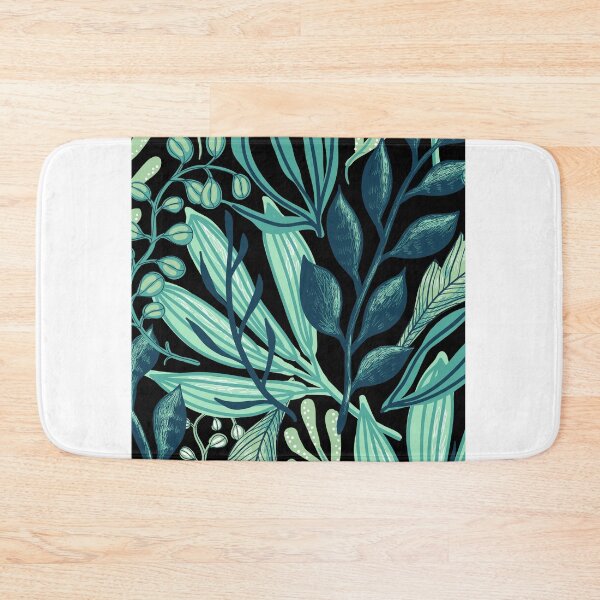 Item preview, Green foliage black back designed and sold by Delicarte.