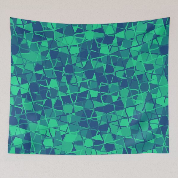 Item preview, Grid Square Mosaic Pattern (Blue Teal) designed and sold by John Uttley.