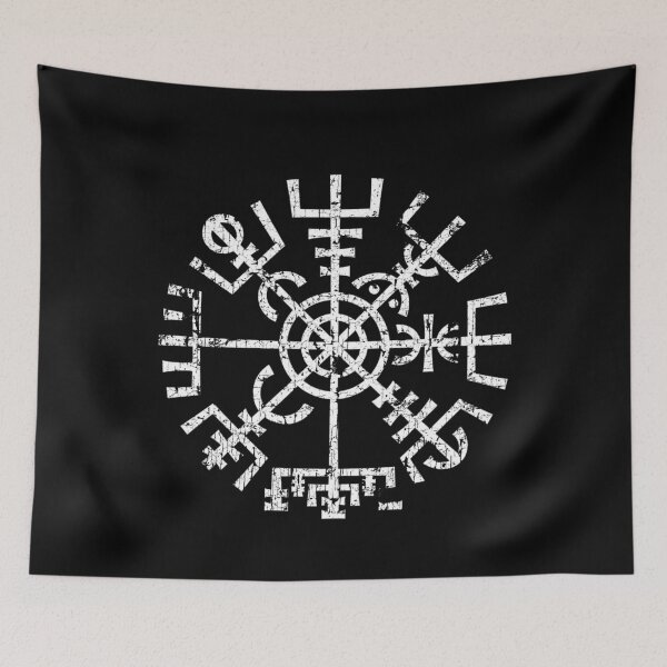 Item preview, Vegvisir Worn  Norse Pagan Viking Compass Symbol  designed and sold by BluePagan.