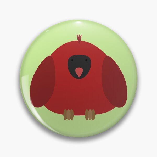 Item preview, cardinal bird round friend designed and sold by peachypanda.