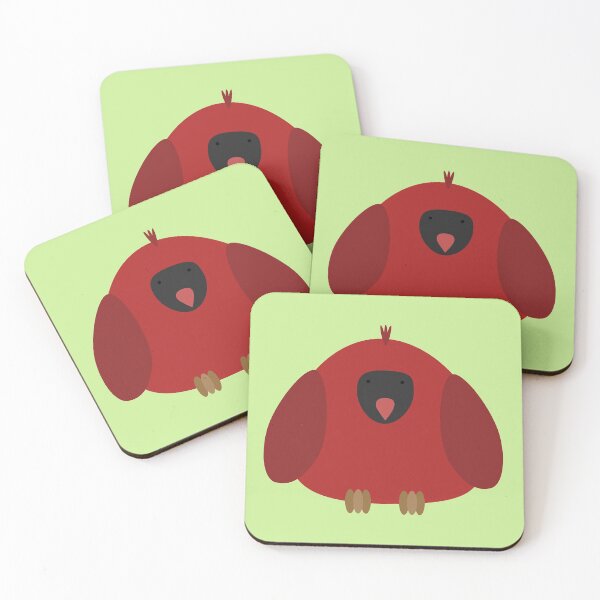 Item preview, cardinal bird round friend designed and sold by peachypanda.