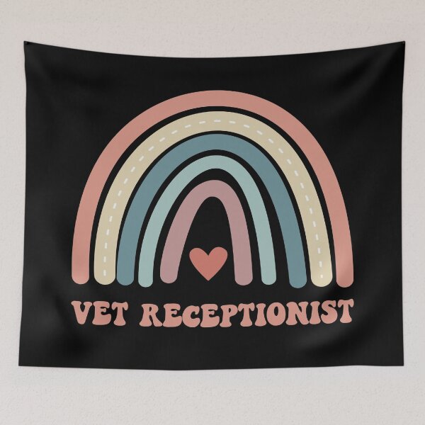 Item preview, Cute Vet receptionist colorful rainbow designed and sold by Omochiroi.