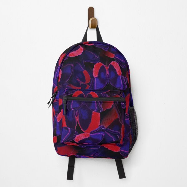 Item preview, Butterflies all over print # 3 red blue designed and sold by Susanne Margarete Lutz.