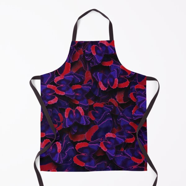 Item preview, Butterflies all over print # 3 red blue designed and sold by Susanne Margarete Lutz.