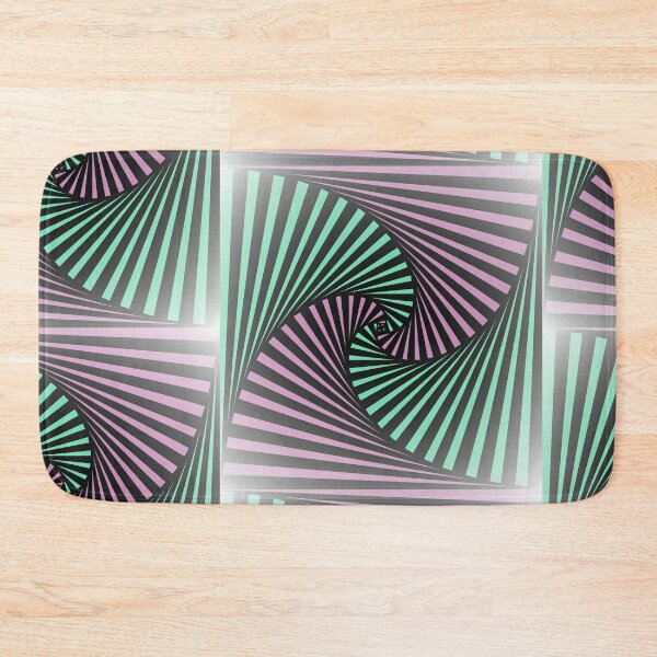 Item preview, Black Lines Spiral 5 Opt Art Optical Ilusion Sacred Geometry Psy Art designed and sold by OtherSpaceX.