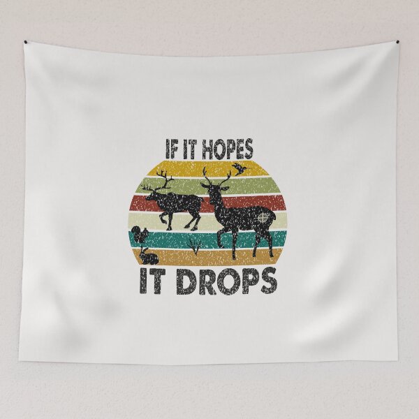Item preview,  It Hopes It Dropes, Vintage Deer Hunter Patriotic, For Young & Adults Tee Gift, Father's Day for Dad, Mother's Day for Mom, Birthday, christmas, designed and sold by Rassitni.