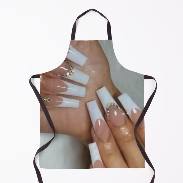 Item preview, Beautiful white tips nails.  designed and sold by Lan thi Nguyen.