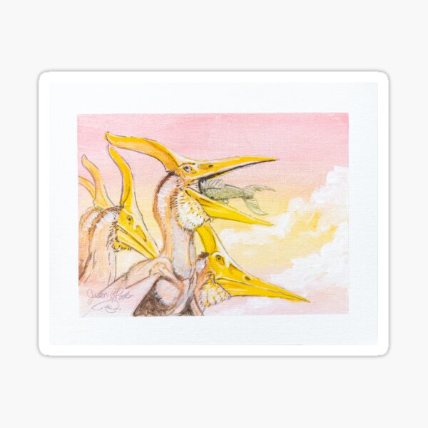 Pteranodon Sunset Sticker