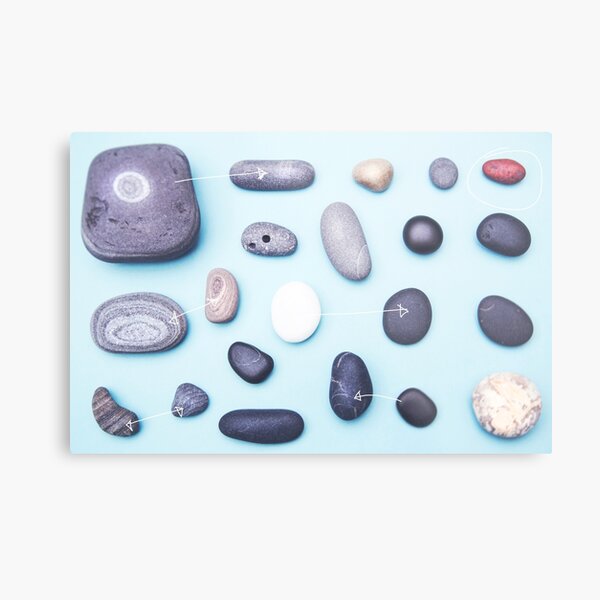Paired pebbles... Metal Print