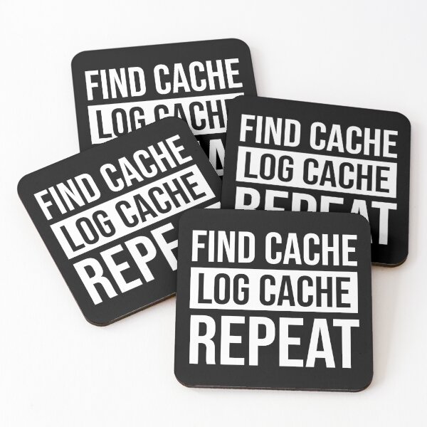 Item preview, Find Cache Log Cache Repeat designed and sold by Cat Lady Designs.