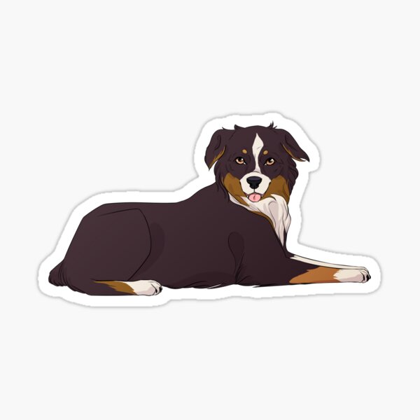 Item preview, Black Tri Australian Shepherd designed and sold by Cadence Art.