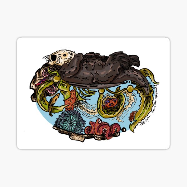 Item preview, Earth Day Otter  designed and sold by Arts of Andy.