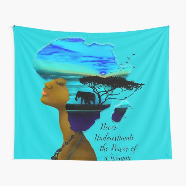 Never Underestimate the Power of a Woman Tapestry