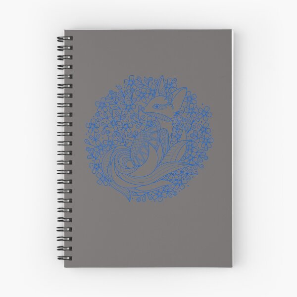 Item preview, Cute intricate fox  Design Cobalt Blue Color designed and sold by Red-ElYoubi.