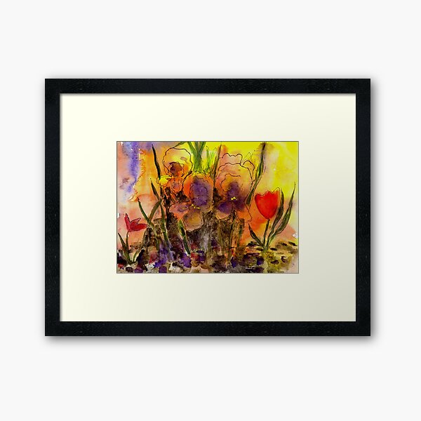 BRIGHT FLORAL Framed Art Print