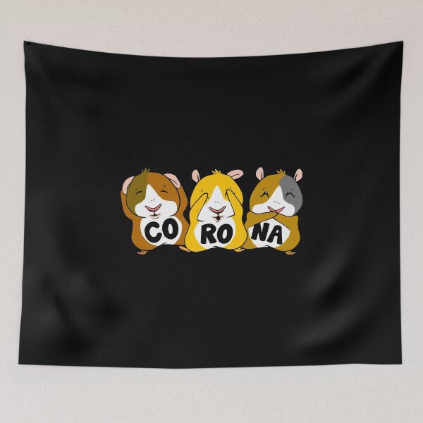 Item preview, Corona Hear Nothing See Nothing Say Nothing designed and sold by Paulina Vanlife.