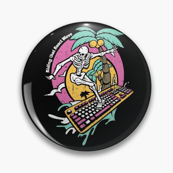 Item preview, Keyboard Surfing Skeleton designed and sold by Hoiho Adventure Shirts.