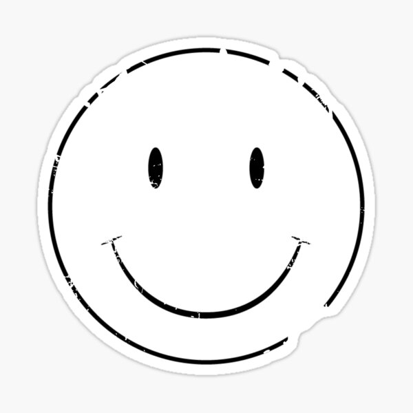 Cara feliz emoji angustiado Pegatina